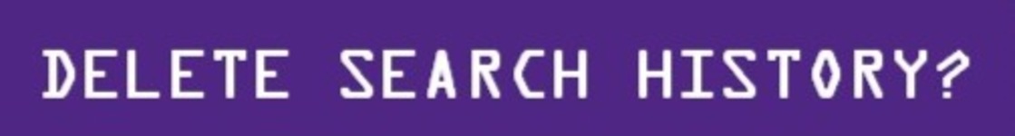 Delete Search History? image